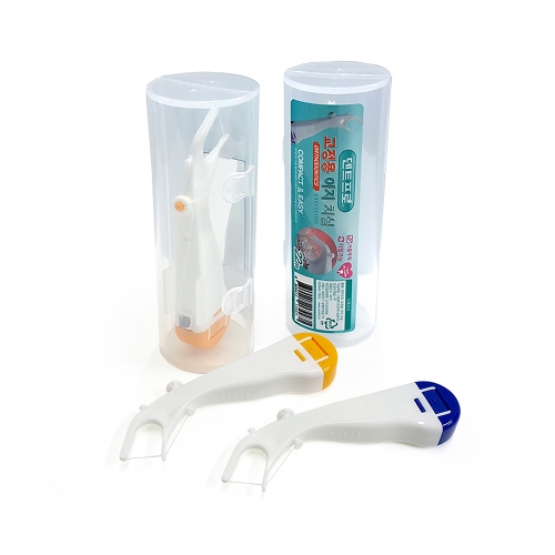 치아 교정을 하신 분들을 위한 교정용 이지 리필형 치실로 사용하기 편리합니다.