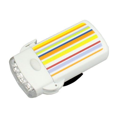 고휘도 백색 LED를 3등을 사용한 밝은 사이클 라이트로 간단하게 라이트 탈착이 가능하고 사용하지 않을 때는 주머니나 가방에도 쉽게 넣을 수 있는 슬림형 사이즈
